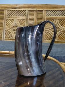 Mug en corne de buffle Viking de 5 pouces de long, fait main, de haute qualité, très demandé (Mug en corne de bœuf de 5 pouces) - Product Image 4