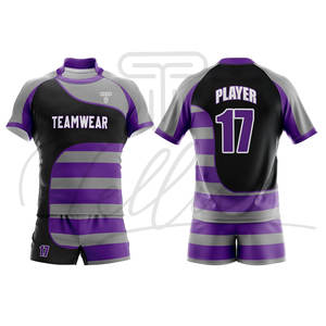 Uniforme de Rugby de Manga Corta Transpirable de Alta Calidad, Talla Grande, Nuevo Diseño, Precio Bajo, Ropa para Equipos de Fútbol - Product Image 2