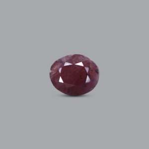 พลอยทับทิมทรงรีธรรมชาติ น้ำหนัก 9.6 กะรัต สำหรับเครื่องประดับชั้นดี - Product Image 1