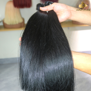 Cheveux vierges raides en vrac pour tressage - Noir naturel 100% cheveux humains vietnamiens bruts non traités en gros, soyeux, lisses et brillants - Product Image 2
