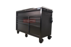 Matte Black Powder Coated Steel 10 <b>Drawer</b> Tool Cabinet Family keywords: for Garage Workshop Storage Use - Product Image 2