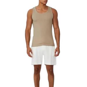 Débardeur sans manches pour homme 100% coton polyester, coupe ample, respirant, vêtements de sport, couleur unie, débardeur de fitness - Product Image 6
