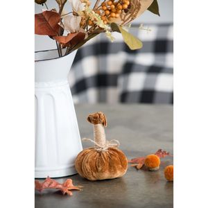 Juego de 6 adornos de calabaza SPMP de 4x5,5 \ "para festivales navideños de otoño y Acción de Gracias - Product Image 3