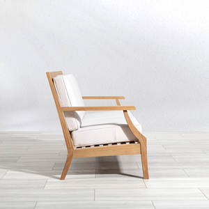 Ensemble de canapés de jardin en teck minimaliste moderne, imperméable, pour espaces de vie extérieurs contemporains, pour villa et hôtel - Product Image 5