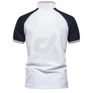 Nouveau 2026 – T-shirt personnalisé pour homme, col montant, manches courtes, décontracté, en mélange de coton respirant et écologique - Product Image 4
