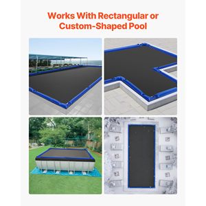 Confezione da 4 Tubi d'Acqua Angolari per Piscina 22.4 x 22.2 Pollici, Tappi a Vite Invernali Anti-perdita, PVC Resistente 0.4mm, per Coperture e Avvolgitori per Piscine a Freddo - Product Image 3