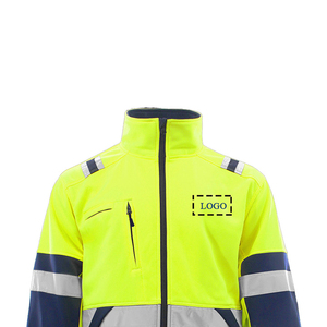 Men's High Visibility Reflective <b>Canvas</b> <b>Work</b> <b>Jacket</b> Hooded Quick Dry Breathable Safety Apparel OEM ODM - Product Image 4