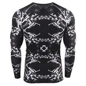 High Quality Custom Sublimation <b>Printing</b> Breathable Quick Dry Rash Guard Polyester Fabric Gym Fitness <b>Surfing</b> Diving Martial - Product Image 2