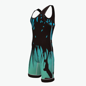 Singlet de Lucha Libre 100% de Alta Calidad, con el Mejor Diseño Impreso, Ligero, Transpirable y de Secado Rápido, en Spandex/Poliéster, Profesional - Product Image 2