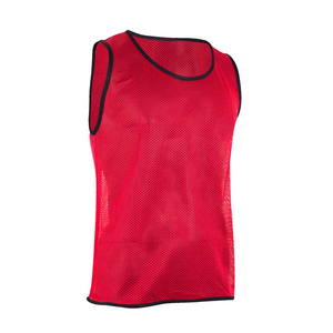 Custom Unisex Winter <b>Training</b> <b>Bib</b> | Red Mesh Scrimmage Vest Front | Breathable Anti-Bacterial Quick Dry Slim Fit Sports - Product Image 1