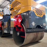 Compacteur vibrant à roues en acier pour travaux routiers, 1 tonne, 1,5 tonne, à prix avantageux