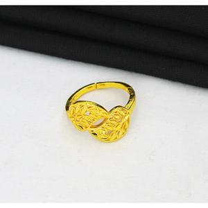 Anillo de dedo chapado en oro de estilo americano europeo alto para mujer, joyería de aleación chapada en oro al por mayor para boda, joyería al por mayor - Product Image 3