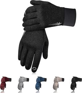 High Quality Sheepskin Leather Full-Finger Thermal <b>Gloves</b> Custom Winter Insulated Fleece Lining <b>Touchscreen</b> Cycling Outdoor - Product Image 6