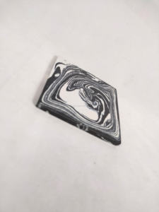 Wood Coasters with agate & resin - Set of 4 Cup Coasters for Home Office Bar Decor <b>Blue</b> Coasters Wood <b>Placemats</b> from India sale - Product Image 3