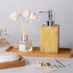 Nuevo Modelo de Contenedores de Bambú para Hotel, Hogar y Restaurante, para Sets de Baño, Loción, Desinfectante de Manos, Gel de Ducha, Champú, para Navidad - Product Image 2