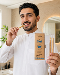 Bâtonnets de brosse à dents naturels traditionnels pour un nettoyage dentaire quotidien pratique, Orinko Siwak Miswak, paquets de 3 bâtonnets Orinko Siwak - Product Image 3