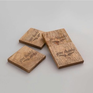 Amazing Design Mango Wood Coaster Wooden Coaster Solid Wood Coaster Acacia Wood Coaster Place Mats At very best Price - Product Image 1