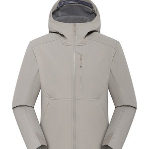 Veste zippée respirante en laine/soie pour homme et femme, doublure softshell, coutures invisibles, coupe-vent et imperméable pour l'extérieur - Product Image 6