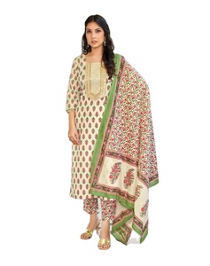 Latest Classy Cotton Print Kurtis Pant and Dupatta Collection for Women - Product Image 1