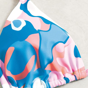 Conjunto de Bikini Personalizado con Logotipo para Mujer, Traje de Baño de Dos Piezas, Ropa de Playa Sexy, Ropa de Verano, Fabricante OEM - Product Image 3