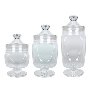 Acrylic Food <b>Storage</b> <b>Jars</b> With Lids Airtight Cylinder Design Classic <b>Kitchen</b> Container Set <b>For</b> Party Use - Product Image 4