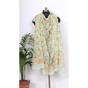 Paréo magnifique et doux à imprimé floral, tenue de plage sexy, sarong en pur coton imprimé à la main, belle robe paréo, sarong imprimé. - Product Image 6