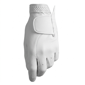 Gants de golf pour hommes, en cuir Cabretta 100 %, logo personnalisé, main gauche, doigts entiers, respirants, ajustables, pour sports de plein air - Product Image 3