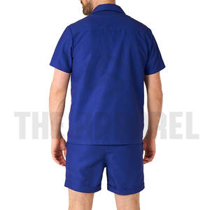 Ensemble deux pièces personnalisé pour hommes, ensemble deux pièces pour hommes, couleur unie, t-shirt à manches courtes fin et short pour l'été, idéal pour le fitness - Product Image 4