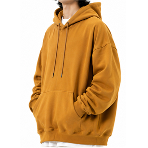 Fabricant de vêtements en gros OEM ODM, sweats à capuche surdimensionnés personnalisés, coton molletonné lourd, streetwear unisexe, marque privée - Product Image 1