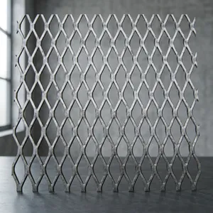 Panneau de treillis métallique en aluminium expansé perforé, décoratif, pour clôture de sécurité, écran de jardin et applications architecturales - Product Image 1
