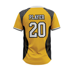 Maillots de softball et de baseball à manches courtes personnalisés pour unisexe avec logo d'équipe et options personnalisables - Product Image 6