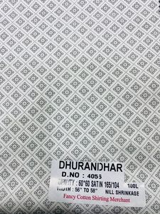 Geometric Grid Print 100% Cotton Shirting Fabric Woven Apparel <b>Material</b> for Kurta Shirt <b>Sewing</b> Textile Cloth Craft Supplies DIYs - Product Image 2