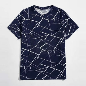 T-shirt de sublimation de haute qualité, dernier design, 100 % polyester coton, pour hommes, impression personnalisée par sublimation. - Product Image 1