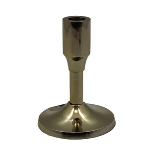 Event Decorative Brass Plating Aluminum Metal <b>Candle</b> Stand Classic <b>Candle</b> <b>Holder</b> for Wedding Decor Handmade - Product Image 1