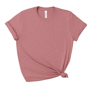 Camisetas Bella Canvas de Color Malva, Mezcla Triple, al por Mayor - Product Image 1