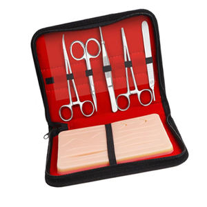 Kit de pratique de suture de qualité supérieure, 21 pièces, pour étudiants en médecine, comprenant des instruments chirurgicaux de base et des coussinets, à vendre - Product Image 5