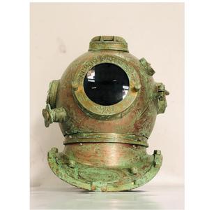 Casco de Buceo Antiguo de Cobre y Latón, Pieza Decorativa para Decoración Náutica del Hogar - Product Image 1