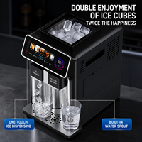 Machine à glaçons électrique de comptoir 3-en-1 pour eau froide et granita, idéale pour bars, salons de thé et usage commercial