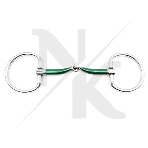 Novedad: Bocado de hierro dulce con anillo fijo y articulación simple para entrenamiento y competición de ponis y caballos. - Product Image 5
