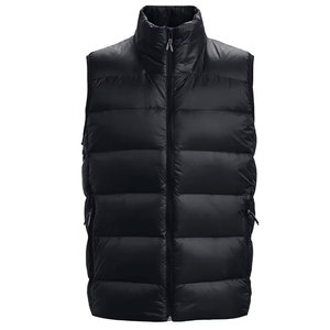 Custom Zipper Puffer Vest Men Warm <b>Quilted</b> Lightweight Sleeveless Jacket Outdoor <b>Winter</b> Insulated Padded Wear - Product Image 1