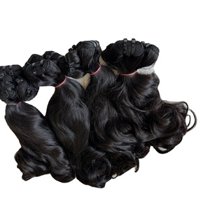 Extensiones de cabello humano Remy 100%, cabello virgen de un solo donante, paquetes de ondas crudas de Color negro Natural, cabello vietnamita al por mayor - Product Image 6