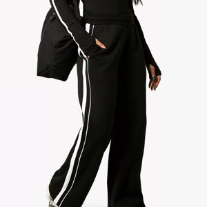 Customized Breathable Soft <b>Winter</b> Streetwear Yoga Pants Pocket Back Keys Mid Waist Flared <b>Leggings</b> <b>Women</b> - Product Image 1