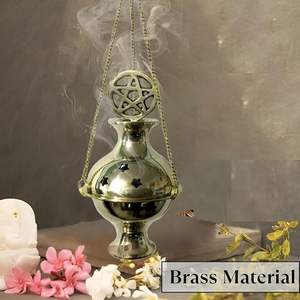 Luxury Arabic <b>Bakhoor</b> Incense Burner with Premium Finish for <b>Oud</b> Chips Enhancing Home Fragrance and Elegant Interior Appeal - Product Image 1