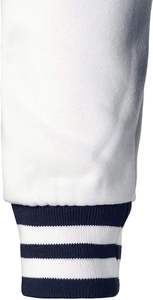 Veste universitaire bleu marine pour homme, manches blanches, col rabattu, fermeture éclair, couleur unie, style preppy, vêtement d'automne - Product Image 2