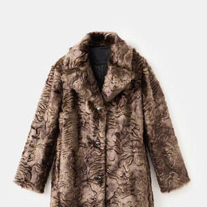 Manteau long d'hiver pour femme de qualité supérieure, col en fourrure de renard véritable à 100 %, boutons recouverts, rembourrage en plumes de haute qualité, tissé respirant - Product Image 4