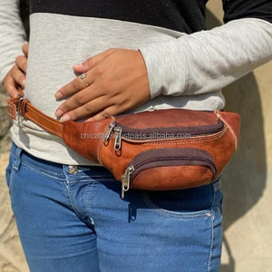 New Customized Genuine Leather Utility Hip Pocket <b>Belt</b> Hot Selling High Quality <b>Festival</b> <b>Belt</b> Multi Pocket Hip Bag for Women - Product Image 2