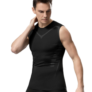 Débardeur de compression vintage pour homme, sans manches, respirant, écologique, séchage rapide, correcteur de posture, dos en X - Product Image 3