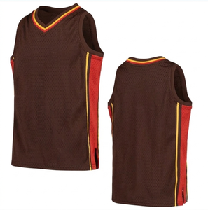 Camiseta de Baloncesto Ligera de Poliéster/Algodón, Transpirable, Cuello en V, Sin Mangas, Impresión Digital, Antibacteriana, Nombre del Equipo Personalizado, Verano - Product Image 1