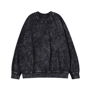 เสื้อสเวตเชิ้ตคอกลมทรงโอเวอร์ไซส์สำหรับผู้ชาย ผ้าฝ้าย 100% ผ้าถักเนื้อนุ่ม สีพื้น ทรงปกติ สไตล์ลำลอง แขนยาว เหมาะสำหรับฤดูใบไม้ร่วง - Product Image 5