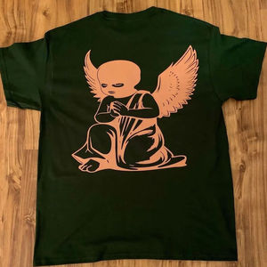 เสื้อยืดพรีเมียมไซส์ใหญ่พิเศษสำหรับผู้ชาย พิมพ์ลายโลโก้ได้ตามต้องการ สไตล์สตรีทแวร์ ทรงโอเวอร์ไซส์ สีขาว เสื้อยืดพิมพ์ลายสำหรับผู้ชาย - Product Image 4